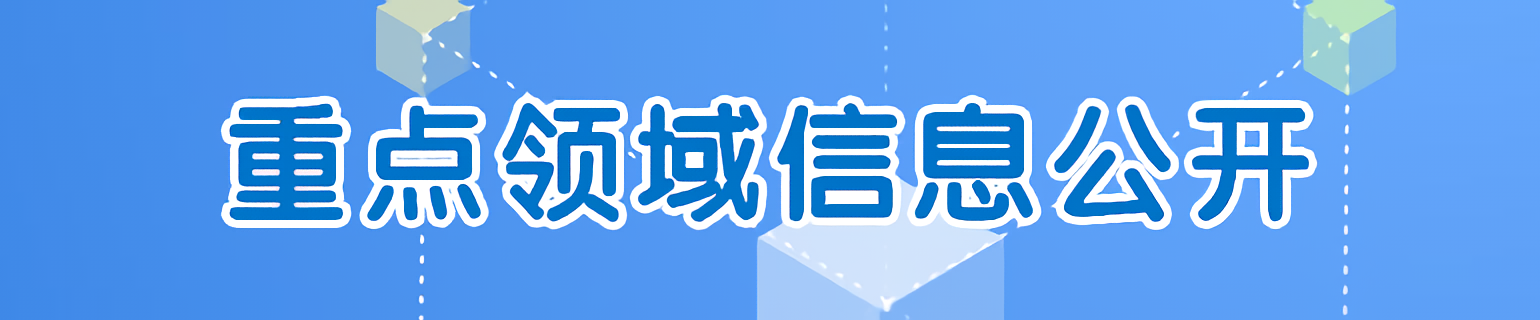 重点领域信息公开